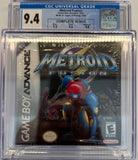Metroid Fusion CGC 9.4 Game Boy Advance 2002 CIB Complete in Box!