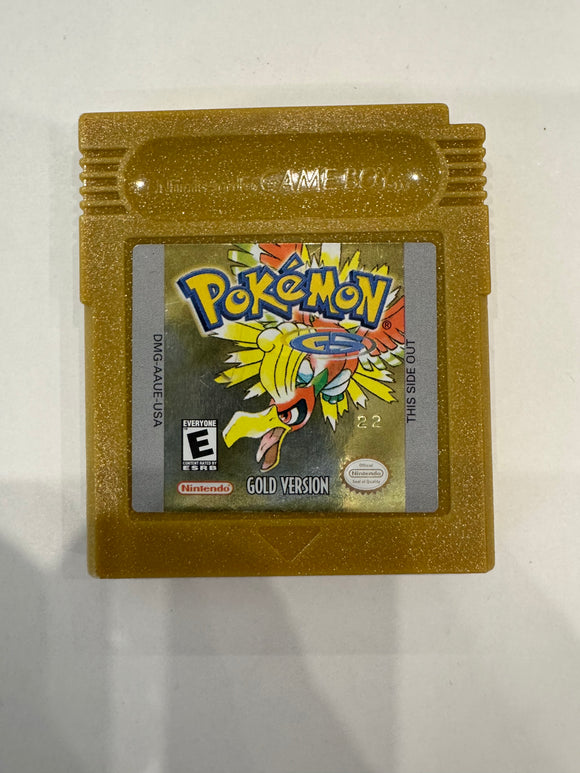 Pokemon Gold Version Nintendo Gameboy 2000 Authentic Cartridge