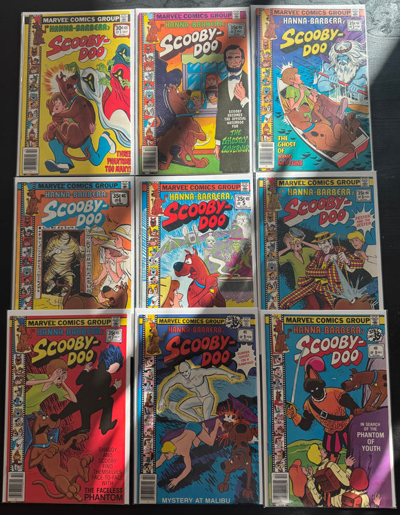 Scooby-Doo #1-9 Complete Set Marvel Comics (1977) 1st Scooby Doo!