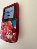 Nintendo Gameboy Color GBC Backlit IPS Modified Charizard Red Custom