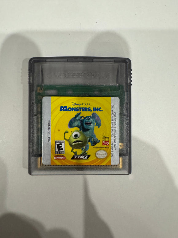 Monsters Inc. Nintendo Gameboy Color GBC 2001 Authentic Cart