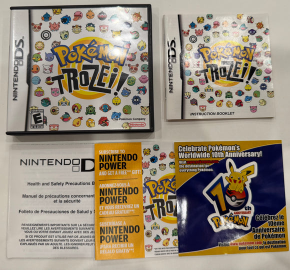 Pokemon Trozei 2006 Nintendo DS 100% CIB Complete in Box