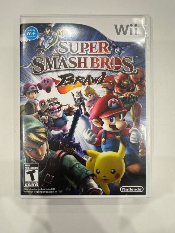 Super Smash Bros. Brawl Nintendo Wii 2008 CIB Complete in Box