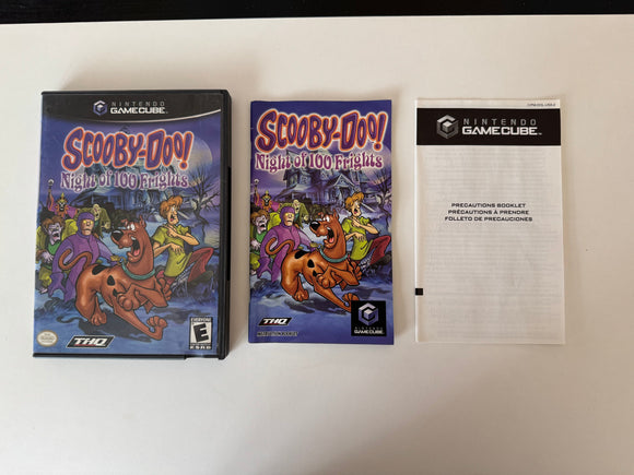 Gamecube Scooby-Doo Night of 100 Frights Nintendo 2001 CIB w/ Manual