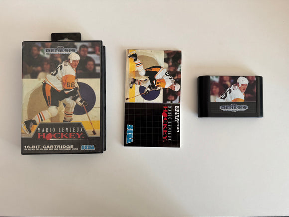 Mario Lemieux Hockey Sega Genesis 1991 CIB  Complete In Box MINT!