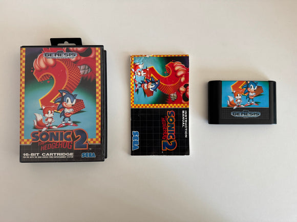 Sonic the Hedgehog 2 Sega Genesis 1992 CIB Complete in Box