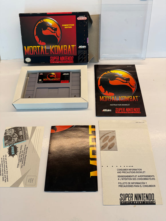 Mortal Kombat Super Nintendo SNES 1999 CIB Complete in Box!