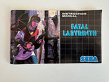 Fatal Labyrinth Sega Genesis 1991 CIB Complete in Box Near MINT!