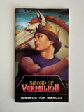 Sword of Vermillion Sega Genesis 1990 CIB Includes Hint Book! MINT!
