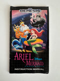 Ariel The Little Mermaid Sega Genesis 1992 CIB Complete in Box