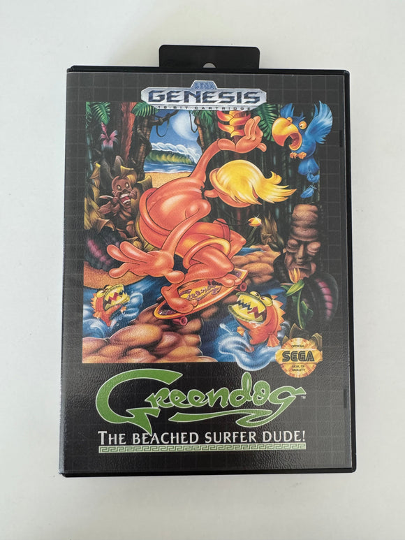 Greendog Sega Genesis 1992 CIB Complete in Box MINT!