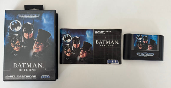 Batman Returns Sega Genesis 1992 CIB Complete in Box NEAR MINT!