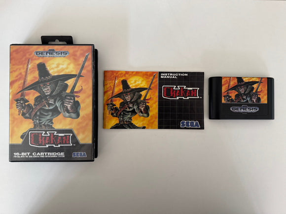 Chakan Sega Genesis 1992 CIB Complete in Box Near Mint!