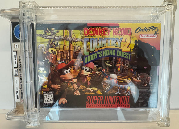 Donkey Kong Country 2 Super Nintendo SNES 1994 WATA 9.4 A++ 1ST PRINTING SEALED