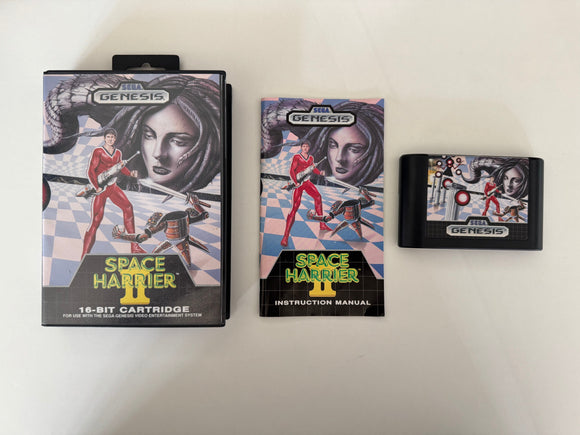 Space Harrier 2 Sega Genesis 1989 CIB Complete in Box Near MINT!