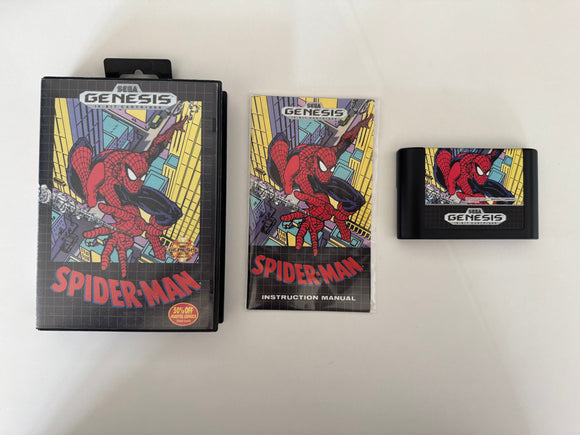 Spider-Man Sega Genesis 1991 CIB Complete in Box MINT!