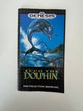 Ecco the Dolphin Sega Genesis 1992 CIB Complete in Box MINT!