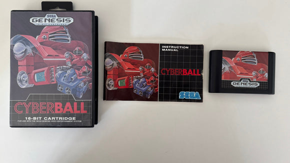 Cyberball Sega Genesis 1989 CIB Complete in Box Near MINT!