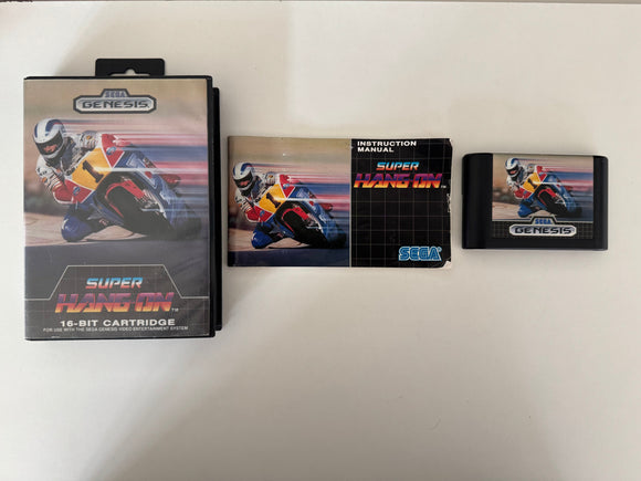 Super Hang-On Sega Genesis 1989 CIB Complete in Box