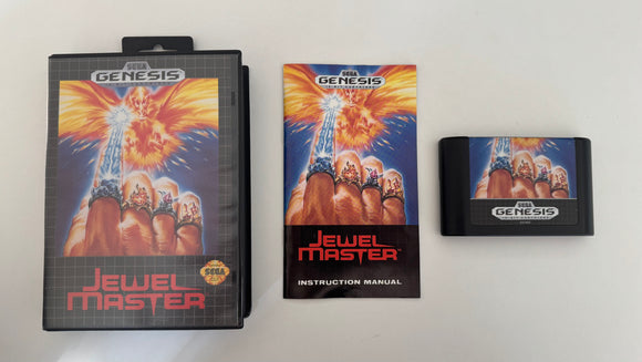 Jewel Master Sega Genesis 1991 CIB Complete In Box Near MINT!