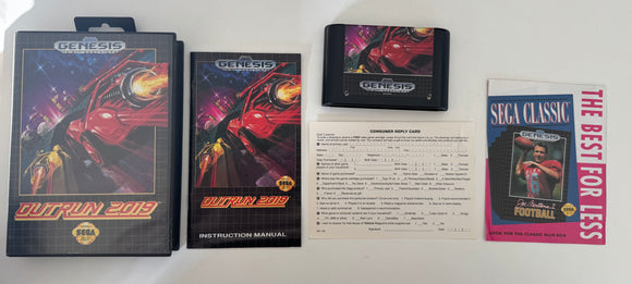 Outrun 2019 Sega Genesis 1993 100% CIB Complete In Box Near MINT!