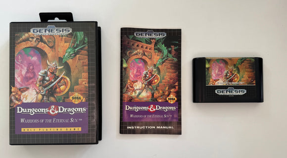 Dungeons & Dragons Sega Genesis 1992 Complete In Box Near MINT!