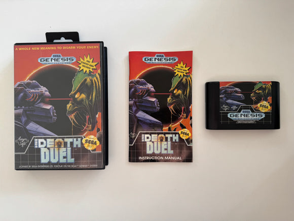 Death Duel Genesis 1992 CIB Complete In Box Near MINT!
