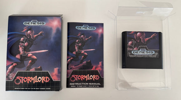 Stormlord Sega Genesis 1990 CIB Complete In Box Excellent shape!