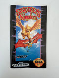 Sorcerer's Kingdom Sega Genesis 1992 CIB Complete In Box