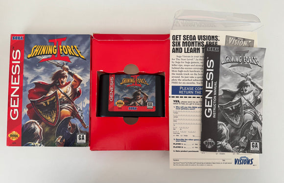 Shinning Force II Sega Genesis 1994 100% CIB Complete In Box!