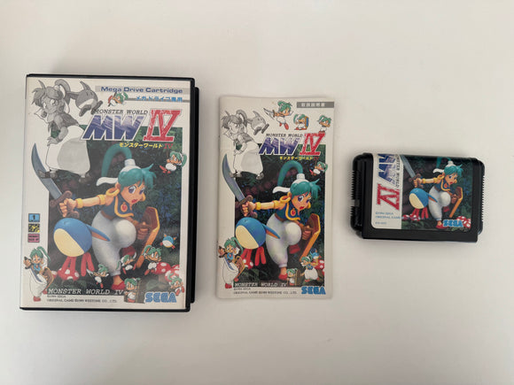 Mega Drive Software Model Monster World IV CIB Complete In Box
