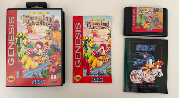 McDonald's Treasure Land Adventure Sega Genesis 1993 CIB MINT!