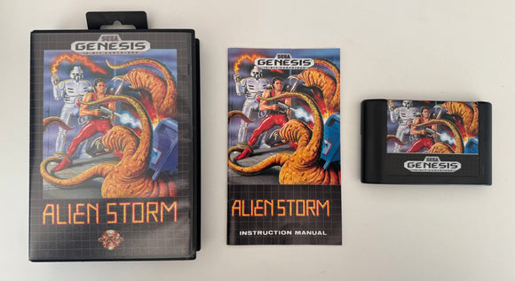 Alien Storm Sega Genesis 1991 CIB Complete In Box MINT!