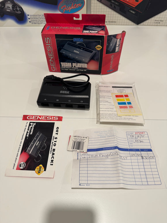 Sega Genesis Team Player 4 Player Multitap Adapter Sega Sega CIB