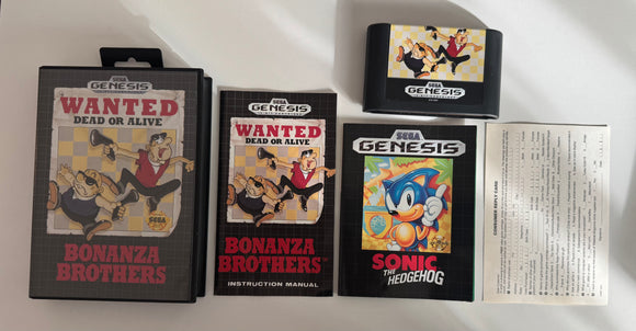 Wanted Dead or Alive Sega Genesis 1991 100% Complete In Box MINT!