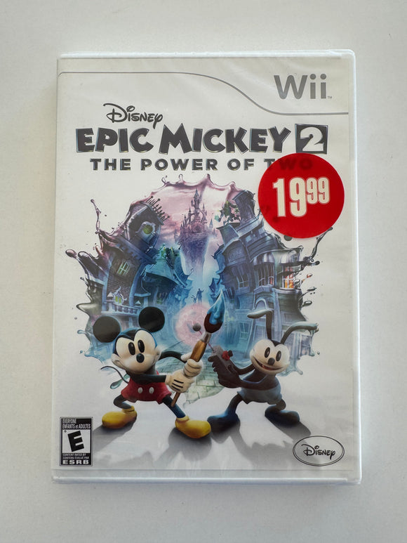 Disney Epic Mickey The Power of 2 Nintendo Wii Sealed!