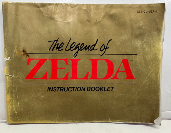 The Legend of Zelda Nes Manual Only!