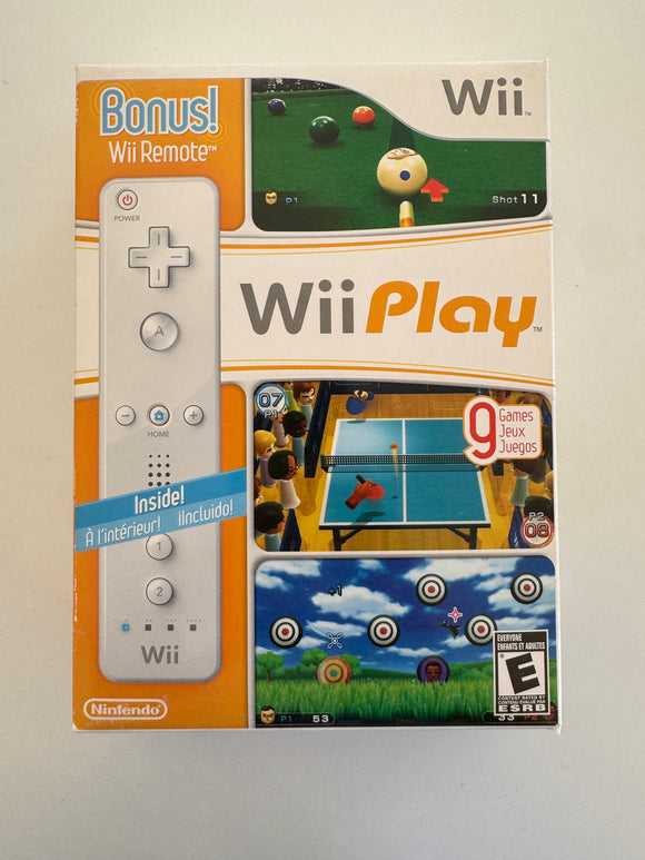 Nintendo Wii Play + Wii Remote Controller Sealed!