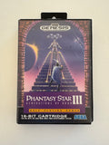 Sega Genesis Phantasy Star III CIB Complete In Box! Canadian Edition!