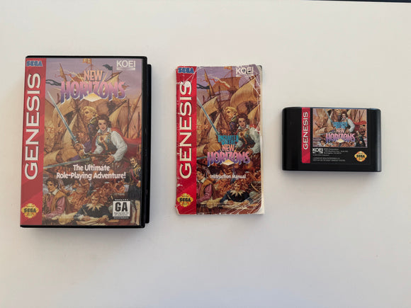 Sega Genesis New Horizons CIB Complete In Box!