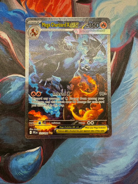 Pokemon TCG Mega Charizard X EX SIR 125/094 Phantasmal Flames NM