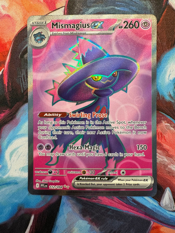 Pokemon Mismagius EX 112/094 Full Art Rare Phantasmal Flames NM