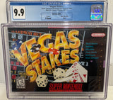 Vegas Stakes Nintendo SNES 1998 CGC 9.9 SEALED V-Seam A++