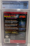 Ninja Gaiden III: The Ancient Shadow Ship of Doom Nes CGC 8.0 B+ SEALED!