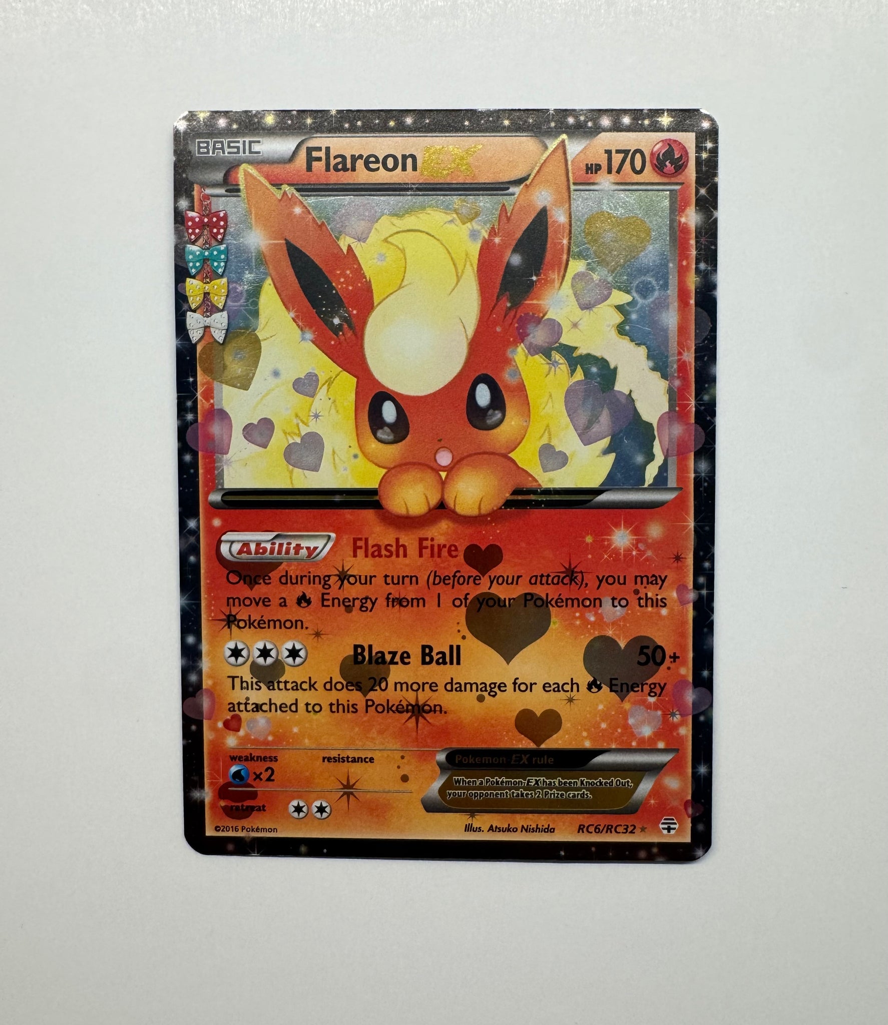 Pokemon Tcg Flareon Ex Rc6 Rc32 Generations Holo 2016 Ultimate Key
