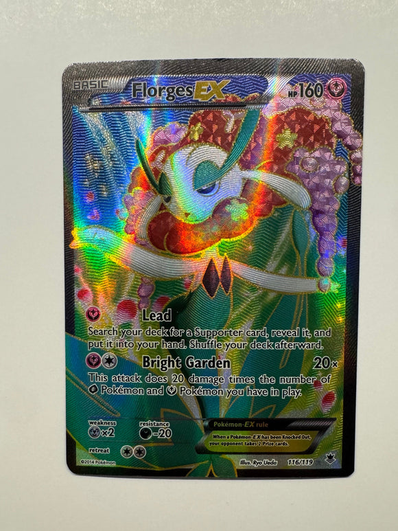 2014 Pokemon Florges EX Full Art 116/119 XY Holo