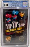 Balloon Fight NES Hangtab, Round SoQ Complete In Box CIB CGC 8.0