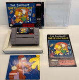 The Simpsons Bart's Nightmare SNES 1992 CIB Complete in Box