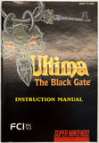 Ultima The Black Gate Nintendo SNES 1994 CIB Complete in Box
