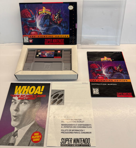 Power Rangers The Fighting Edition SNES 1995 100% CIB Complete in Box
